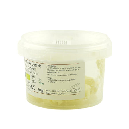 Unt de shea nerafinat Akoma Skincare, refill, bio, 50 g