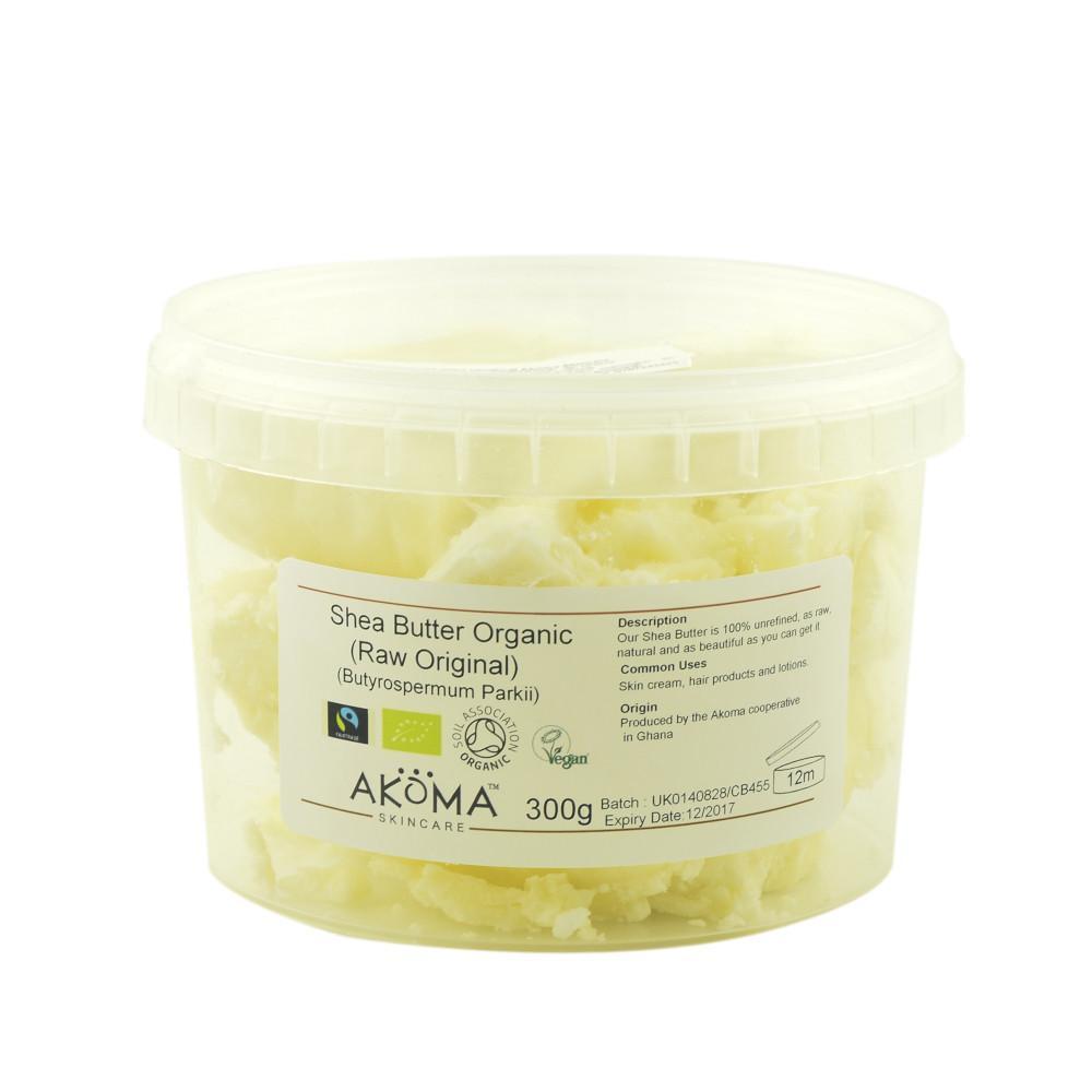 Unt de shea nerafinat Akoma Skincare, refill, bio, 300 g