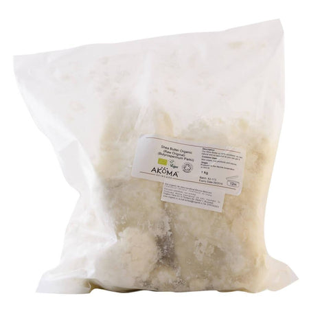 Unt de shea nerafinat Akoma Skincare, refill, bio, 1 kg