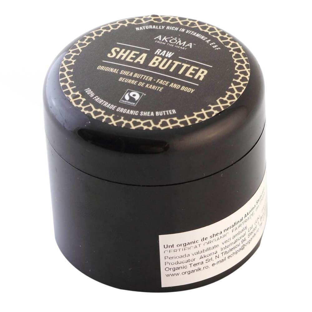 Unt de shea nerafinat Akoma Skincare, Fairtrade, bio, 50 ml